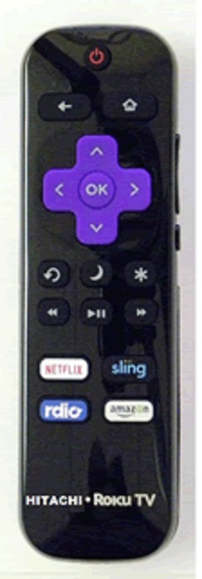 HITACHI 65R8 ROKU TV REMOTE CONTROL