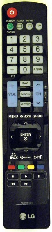 LG AKB73275675 TV Remote Control