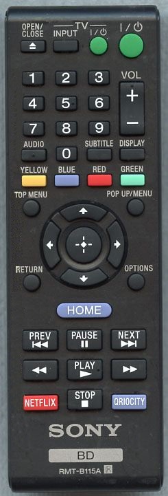 SONY RMT-B115A Remote Control