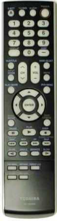 TOSHIBA SE-R0305 TV/DVD Remote Control
