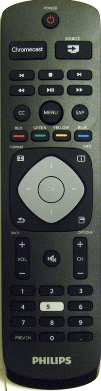 PHILIPS URMT42JHG008 Chromecast Smart TV Remote